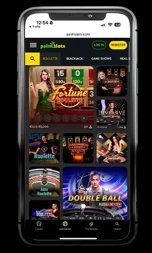 Palmslots Casino Canada login button